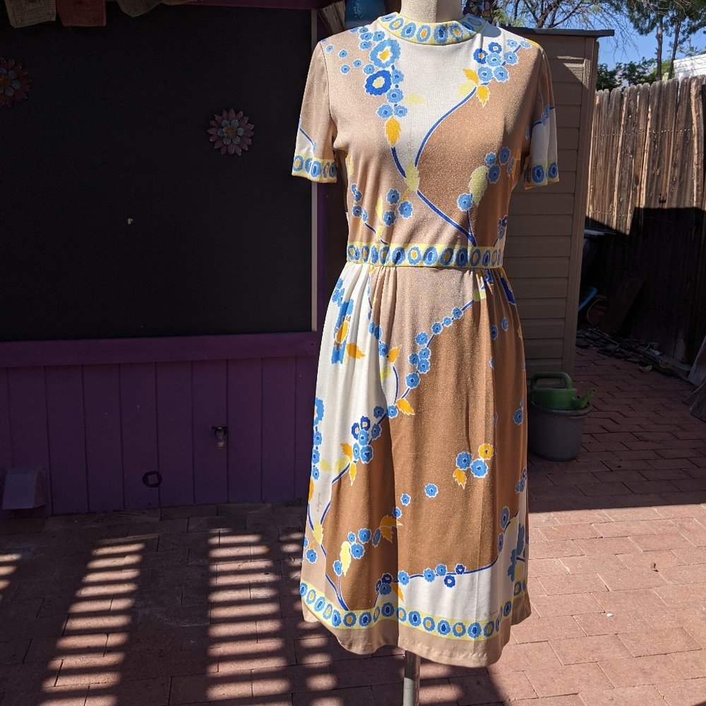Vintage 60's Paganne print dress